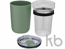 Стеклянная кружка «Bello» с внешней стенкой из переработанного пластика