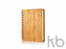 Блокнот А6 из Дуба на пружине