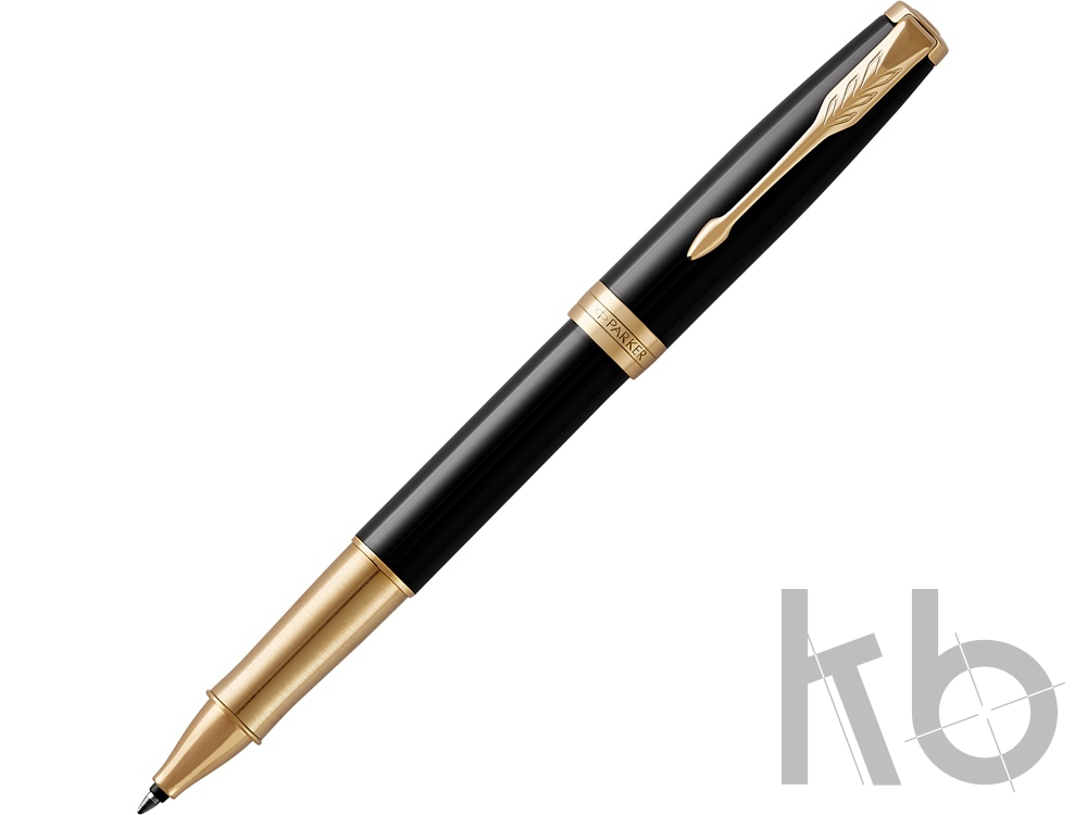 Ручка роллер премиум Parker «Sonnet Core Black Lacquer GT»