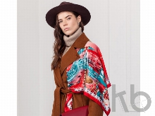 Платок «Кремль - Москва - Фаберже»