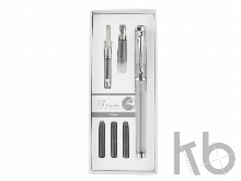 Набор «I-Share»: ручка роллер, сменная насадка с пером, чернила