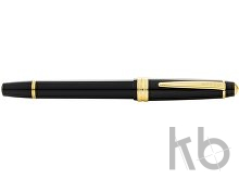 Ручка перьевая «Bailey Ligh Polished Black Resin and Gold Tone», перо F