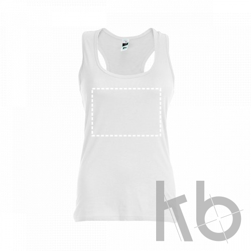 THC TIRANA WH. Женская футболка безрукавка