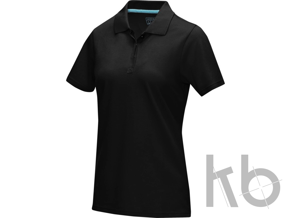 Рубашка поло «Graphite» из натуральных материалов, женская