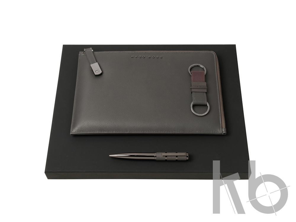 Подарочный набор: конференц-папка с блокнотом, ручка шариковая