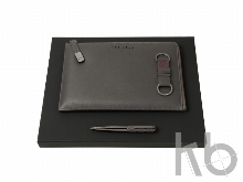 Подарочный набор: конференц-папка с блокнотом, ручка шариковая