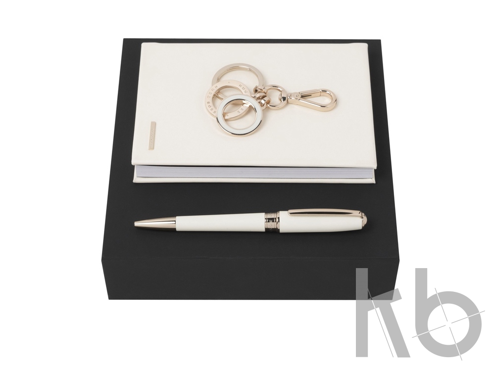 Подарочный набор: блокнот А6, ручка шариковая, брелок