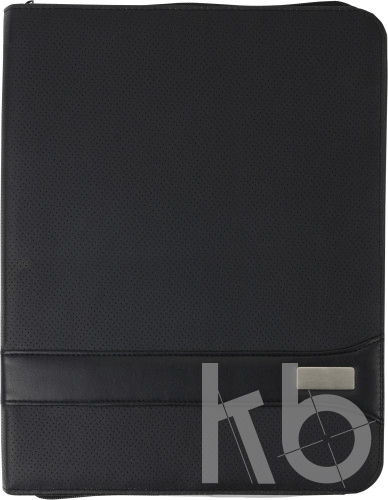 A4 PVC Zipped folder.