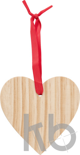Wooden Christmas ornament Heart