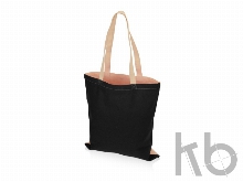 Сумка для шопинга «Twin» двухцветная из хлопка, 180 г/м2