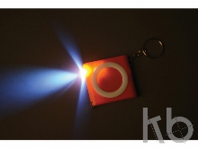 Брелок-рулетка с фонариком «Книга», 1м