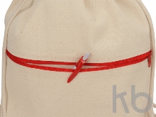 Рюкзак-мешок «Lark» хлопковый с цветной молнией