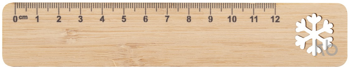 bamboo ruler, snowflake