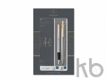 Набор Parker «Jotter Core Stainless Steel GT»: ручка шариковая, ручка перьевая