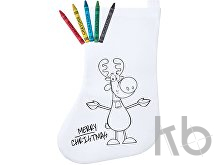 colouring Christmas stocking