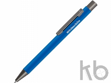 Ручка металлическая шариковая «Straight Gum» soft-touch с зеркальной гравировкой