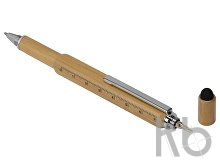 Ручка-стилус из бамбука «Tool» с уровнем и отверткой