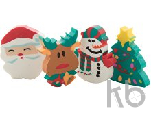 Christmas eraser set