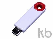 USB 3.0- флешка промо на 64 Гб прямоугольной формы, выдвижной механизм