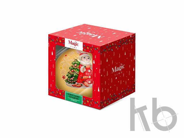 Стеклянный шар «Зайчик»