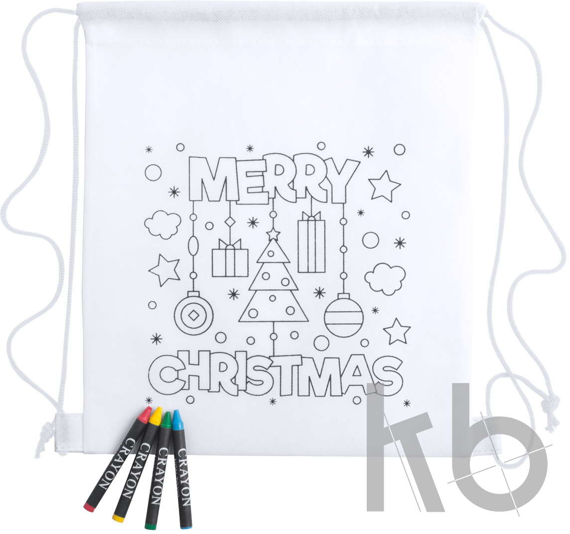 colouring drawstring bag