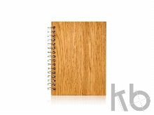 Блокнот А6 из Дуба на пружине