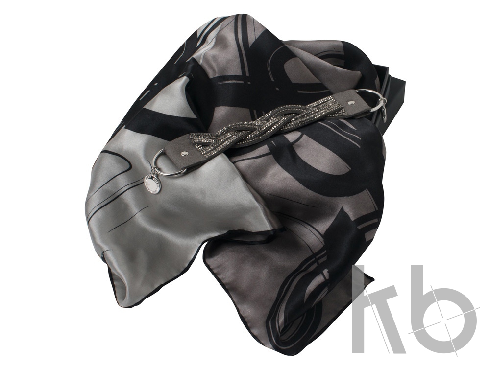 Набор: шелковый платок, браслет