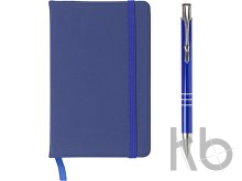PU notebook with aluminium ballpen