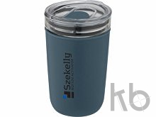 Стеклянная кружка «Bello» с внешней стенкой из переработанного пластика