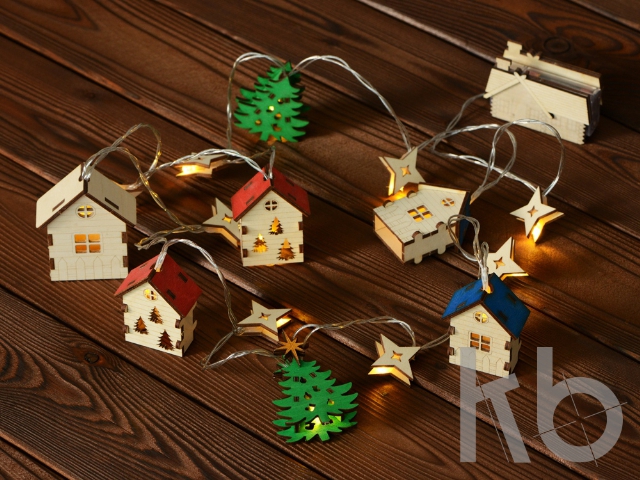 Елочная гирлянда с лампочками «Новогодняя»