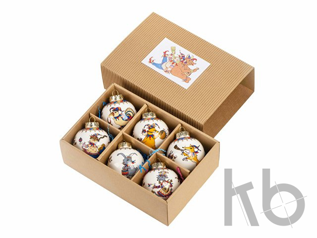 Набор новогодних шаров «Зимние узоры»