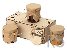 Подарочный набор с ассорти варенья и новогодним украшением «Trio Sweet»