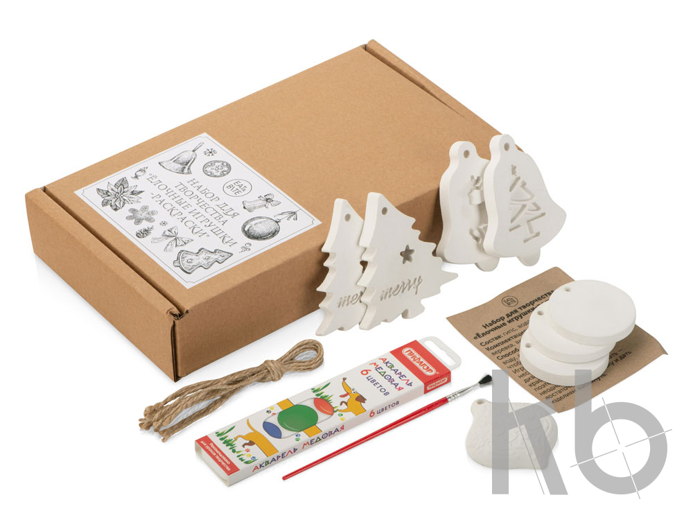 Набор для творчества «Ёлочные игрушки-раскраски»