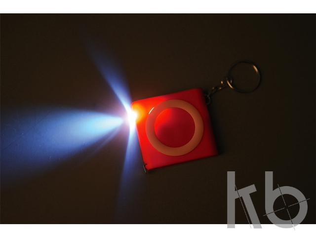 Брелок-рулетка с фонариком «Книга», 1м