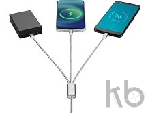 Универсальный зарядный кабель 3-в-1 с двойным входом