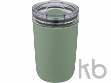 Стеклянная кружка «Bello» с внешней стенкой из переработанного пластика