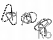 Набор из 3 металлических головоломок в мешочках «Enigma»