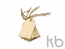 Набор деревянных ярлыков, 3 х 5 см