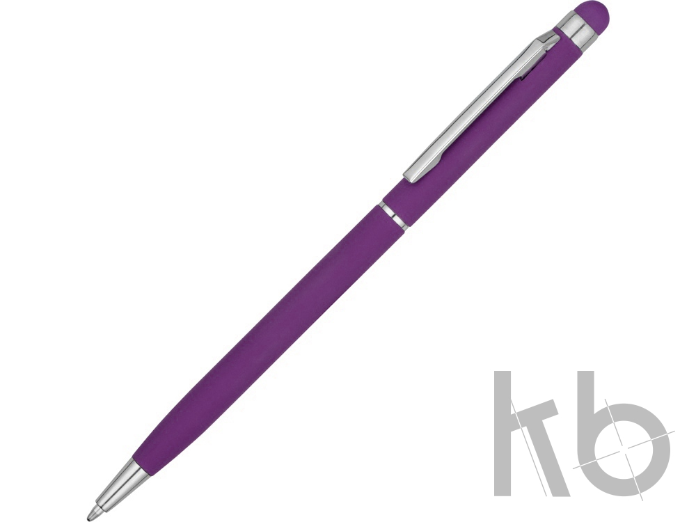 Ручка-стилус металлическая шариковая «Jucy Soft» soft-touch