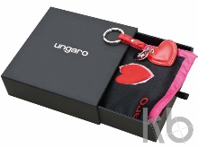 Подарочный набор: брелок «Сердце», платок шелковый