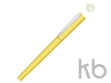 Ручка металлическая роллер «Brush R GUM» soft-touch с зеркальной гравировкой