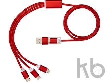 Универсальный зарядный кабель 3-в-1 с двойным входом