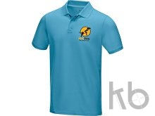 Рубашка поло «Graphite» из натуральных материалов, мужская