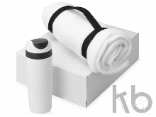 Подарочный набор Cozy с пледом и термокружкой