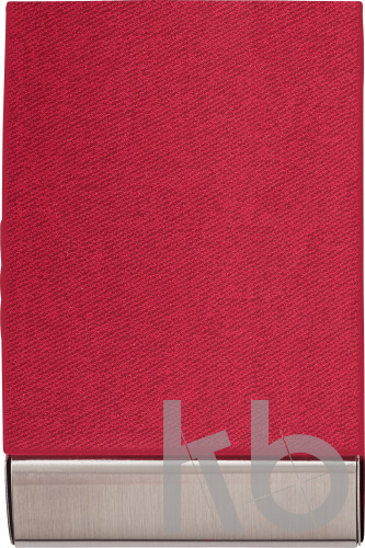 PU and stainless steel business card holder