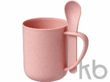 Чашка с ложкой «Rye» из пшеничной соломы