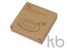 Беспроводное зарядное устройство «Disc» со встроенным кабелем 2 в 1