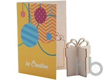 Christmas card, gift box