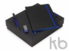 Подарочный набор «Q-edge» с флешкой, ручкой-подставкой и блокнотом А5