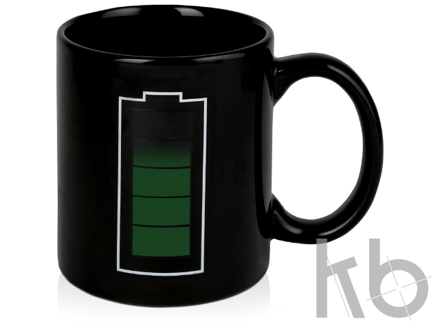 Кружка "Зарядка", черный (Р) Кружка «Зарядка»